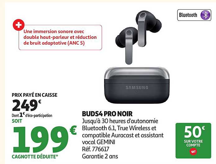 BUDS4 PRO NOIR
