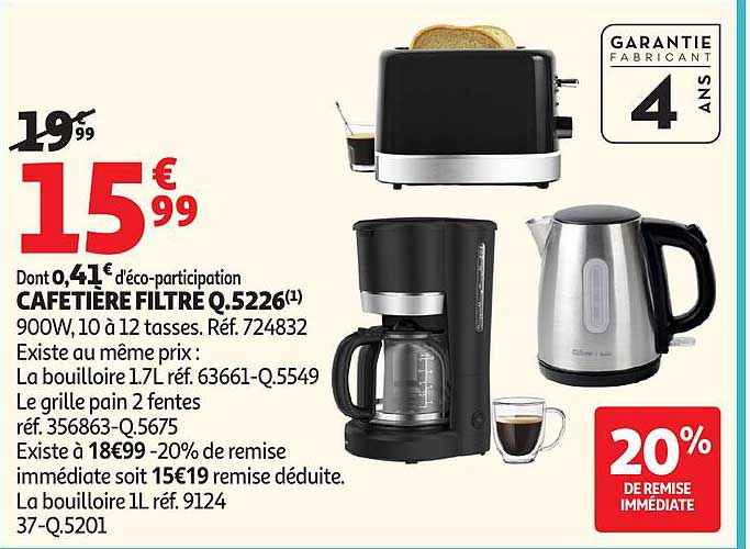 CAFETIÈRE FILTRE Q.5226