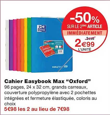 Cahier Easybook Max “Oxford”