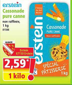 Cassonade pure canne non raffinée, 1 kg