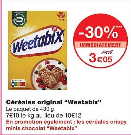 Céréales original “Weetabix”