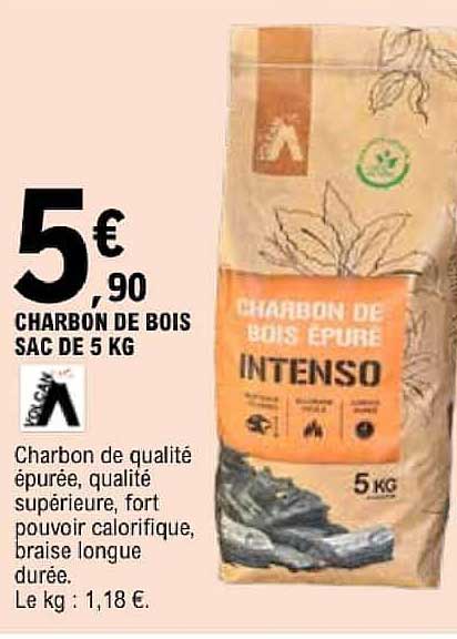 CHARBON DE BOIS SAC DE 5 KG