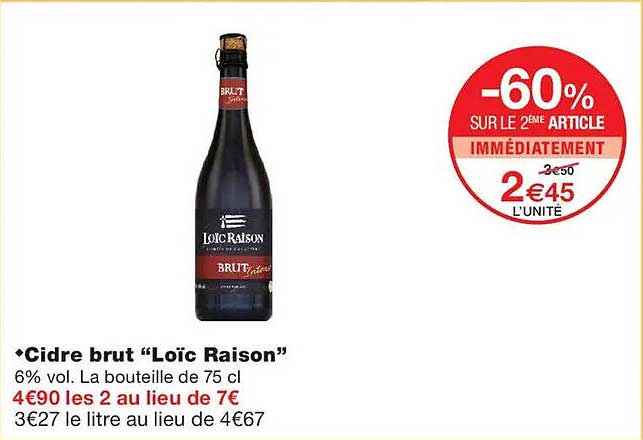 Cidre brut “Loïe Raison”