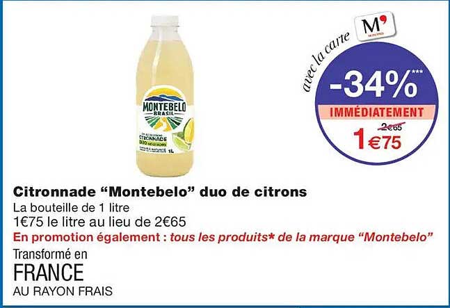 Citronnade “Montebelo” duo de citrons