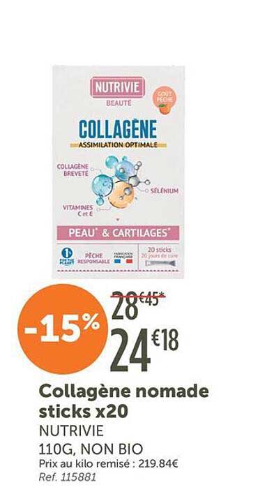 Collagène nomade sticks x20