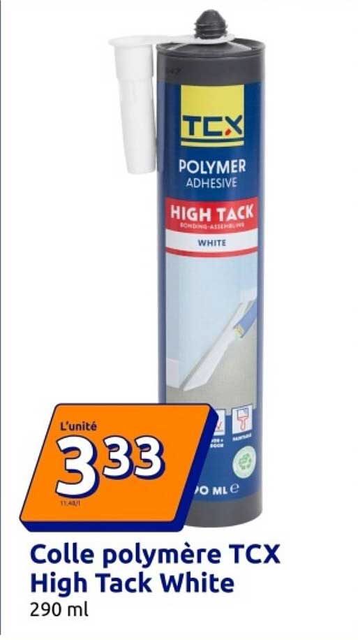 Colle polymère TCX High Tack White 290 ml