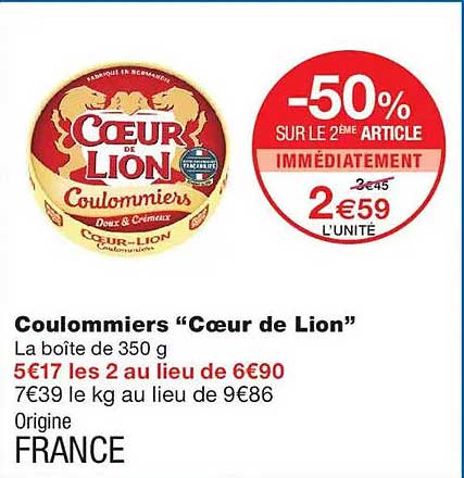 Coulommiers “Cœur de Lion”