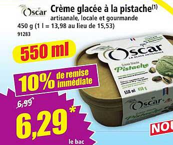 Crème glacée à la pistache