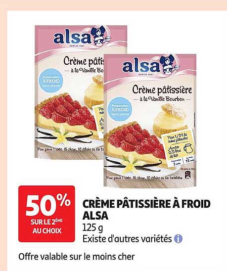 CRÈME PÂTISSIÈRE À FROID ALSA