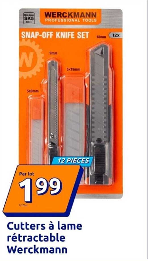 Cutters à lame rétractable Werckmann