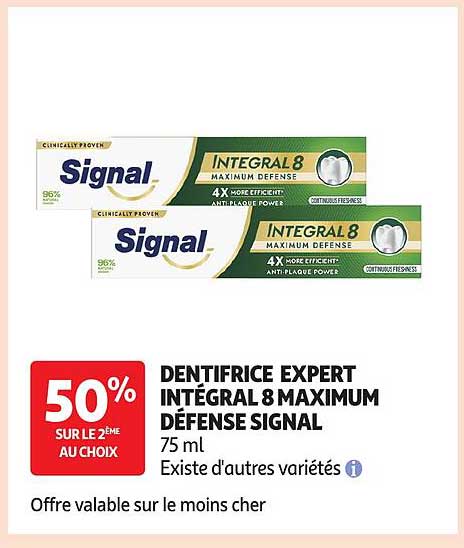 DENTIFRICE EXPERT INTÉGRAL 8 MAXIMUM DÉFENSE SIGNAL