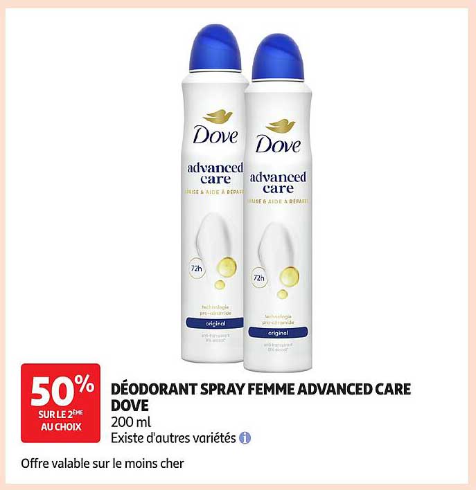 DÉODORANT SPRAY FEMME ADVANCED CARE DOVE
