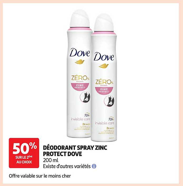 DÉODORANT SPRAY ZINC PROTECT DOVE