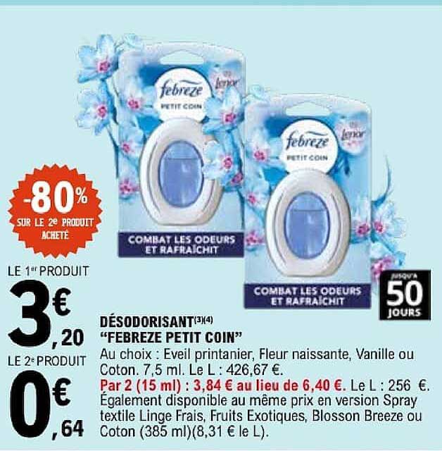 DÉSODORISANT “FEBREZE PETIT COIN”