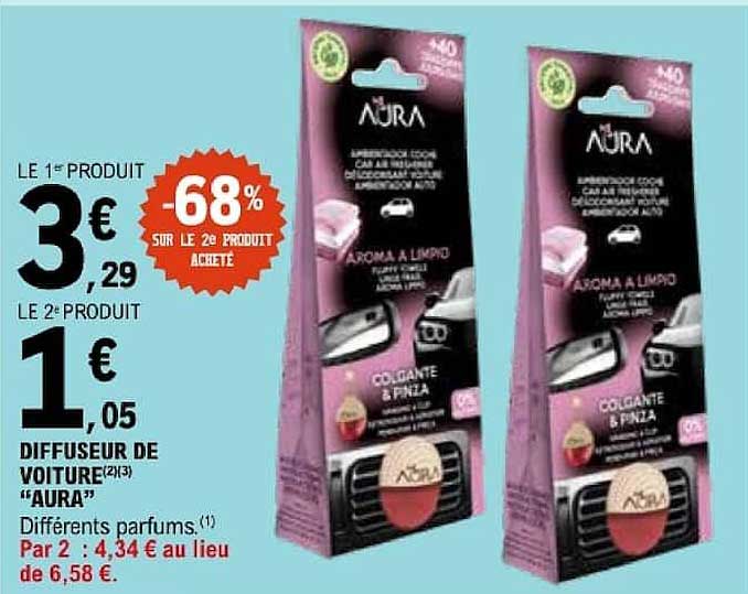 DIFFUSEUR DE VOITURE "AURA"