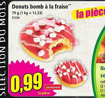 Donuts bomb à la fraise