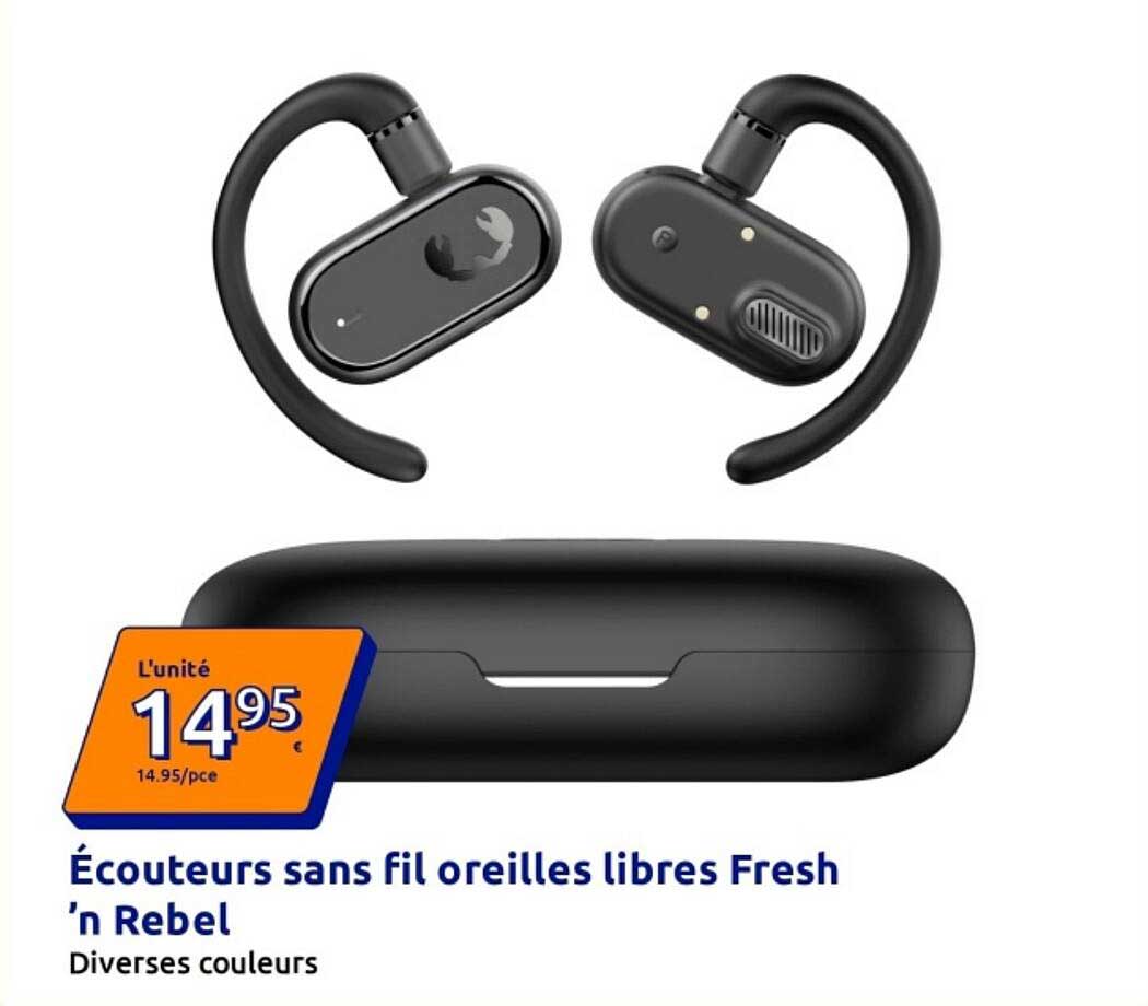 Écouteurs sans fil oreilles libres Fresh 'n Rebel