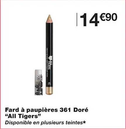 Fard à paupières 361 Doré “All Tigers”