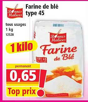 Farine de blé type 45