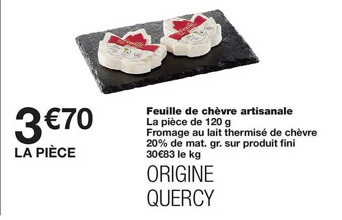 Feuille de chèvre artisanale