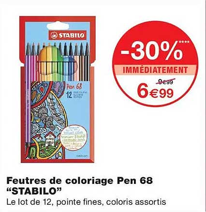 Feutres de coloriage Pen 68 “STABILO”