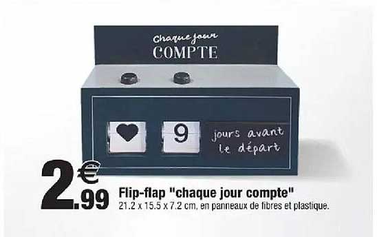 Flip-flap "chaque jour compte"