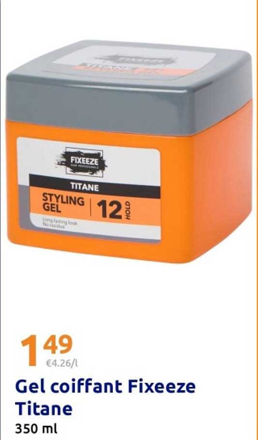 Gel coiffant Fixeeze Titane 350 ml