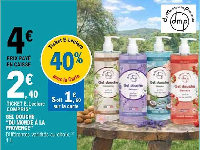 GEL DOUCHE “DU MONDE À LA PROVENCE”