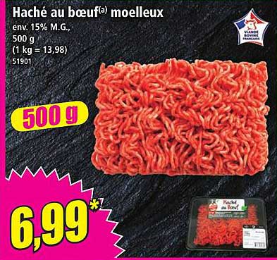 Haché au bœuf moelleux