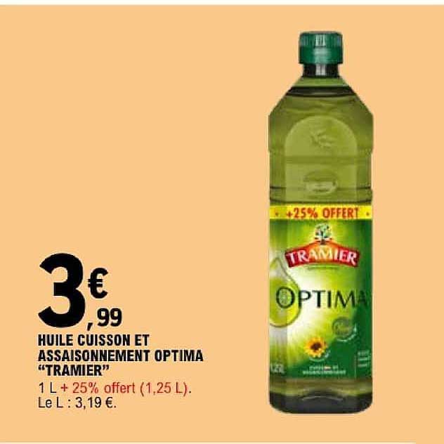 HUILE CUISSON ET ASSAISONNEMENT OPTIMA “TRAMIER”