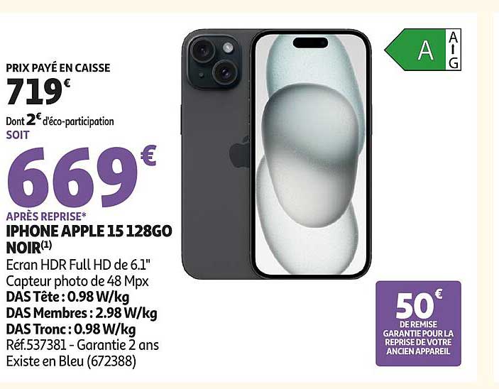 IPHONE APPLE 15 128GO NOIR(1)