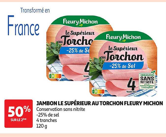 JAMBON LE SUPÉRIEUR AU TORCHON FLEURY MICHON