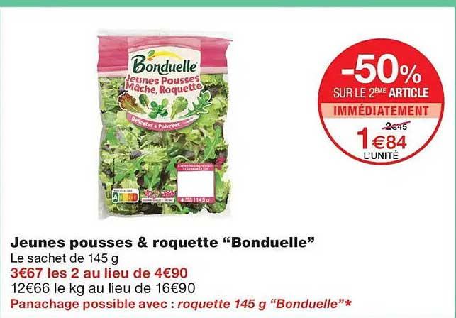 Jeunes pousses & roquette “Bonduelle”