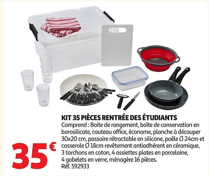 KIT 35 PIÈCES RENTRÉE DES ÉTUDIANTS