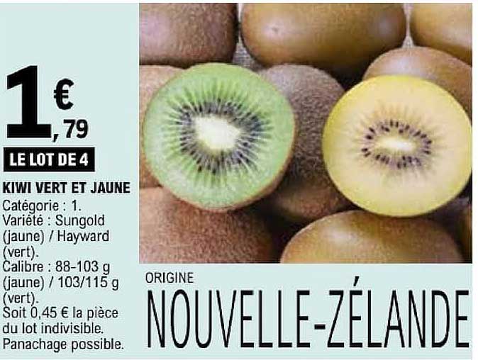 KIWI VERT ET JAUNE