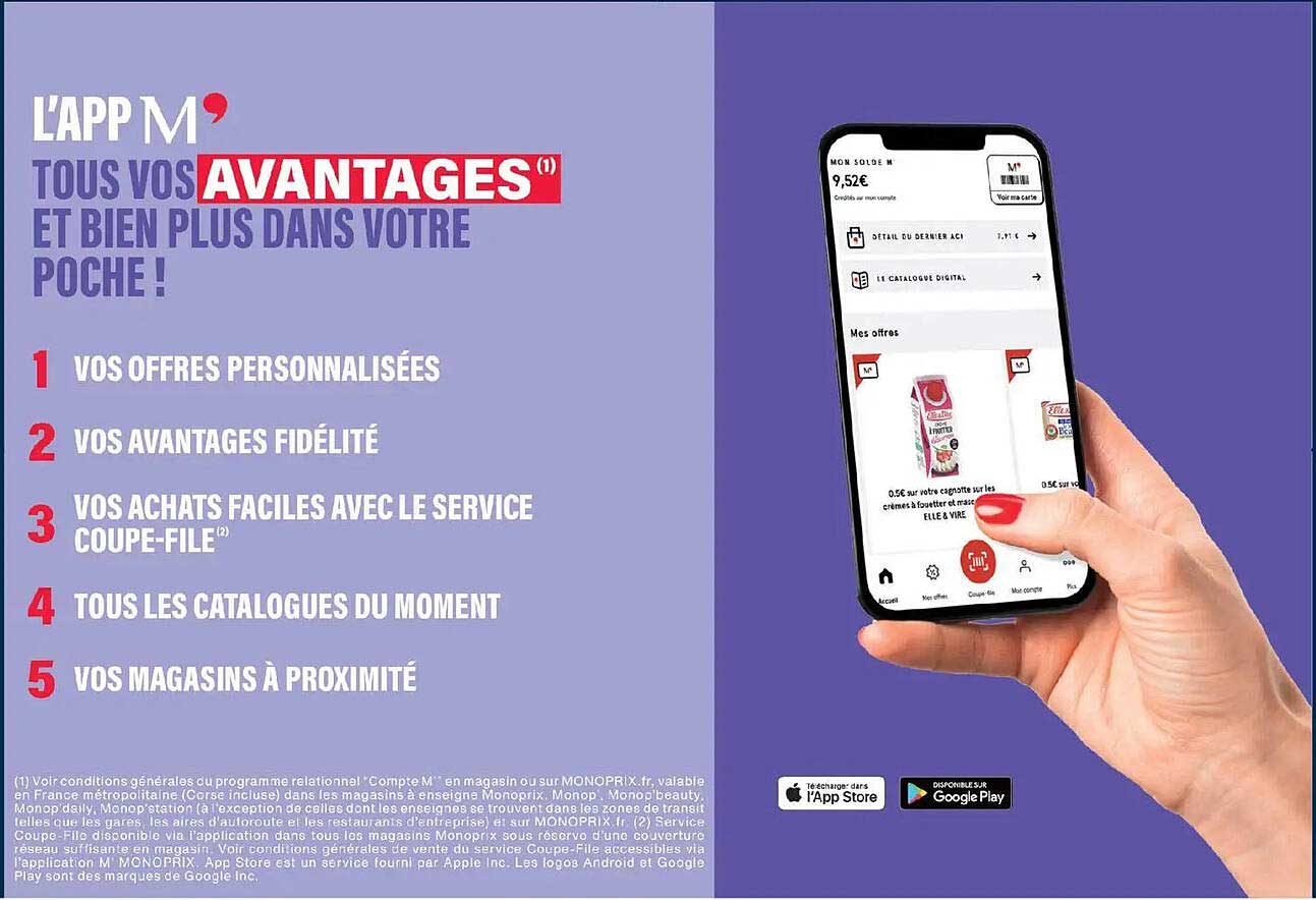 L’APP M’ TOUS VOS AVANTAGES ET BIEN PLUS DANS VOTRE POCHE !