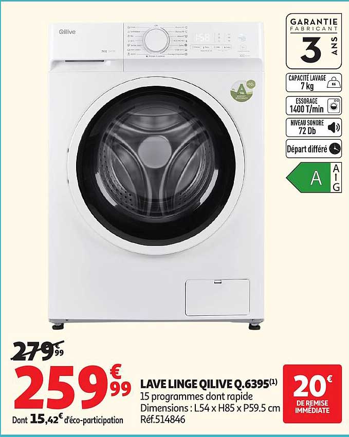 LAVE LINGE QILIVE Q.6395(1)