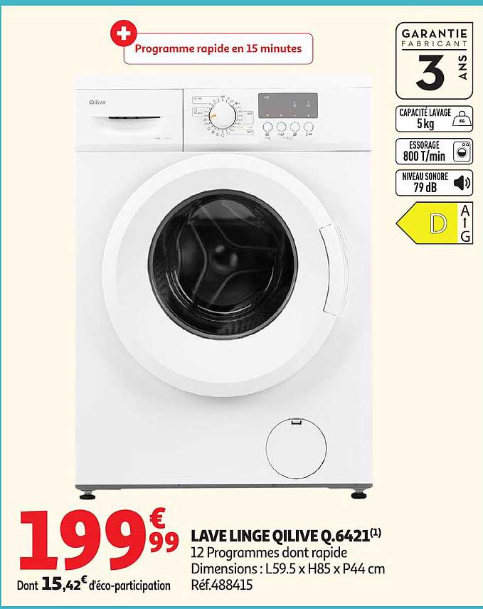 LAVE LINGE QILIVE Q.6421