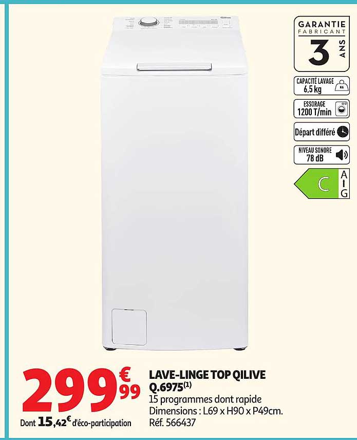 LAVE-LINGE TOP QILIVE Q.6975(1)