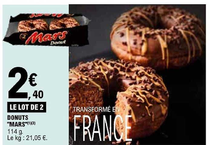 LE LOT DE 2 DONUTS "MARS"