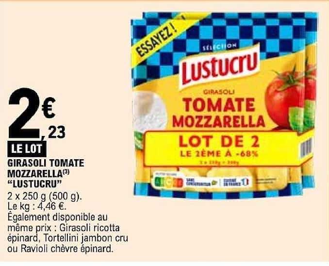 LE LOT GIRASOLI TOMATE MOZZARELLA "LUSTUCRU"