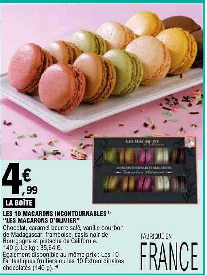 LES 10 MACARONS INCONTOURNABLES "LES MACARONS D'OLIVIER"