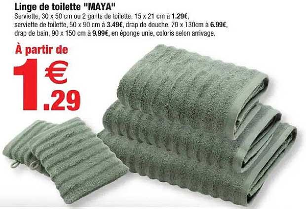 Linge de toilette "MAYA"
