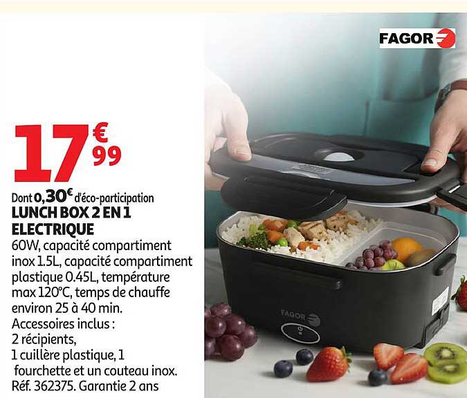 LUNCH BOX 2 EN 1 ELECTRIQUE