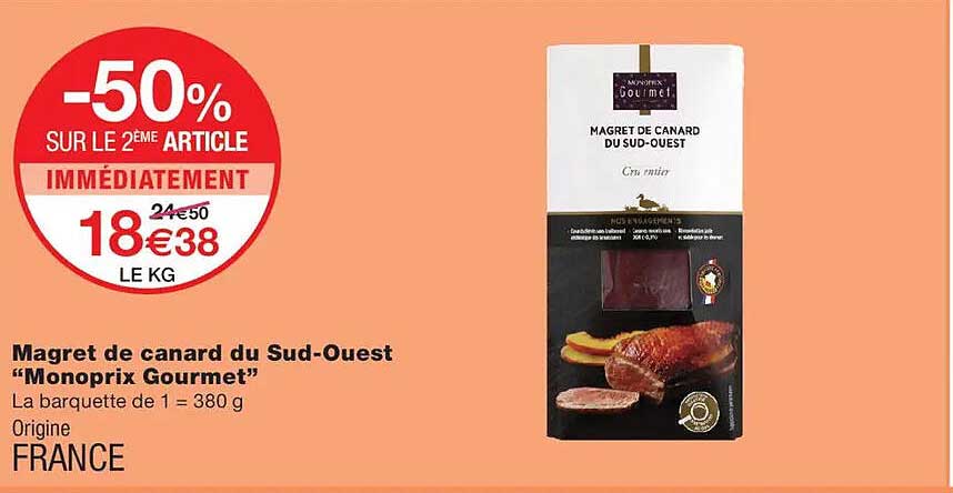 Magret de canard du Sud-Ouest “Monoprix Gourmet”