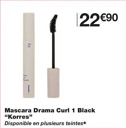 Mascara Drama Curl 1 Black “Korres”