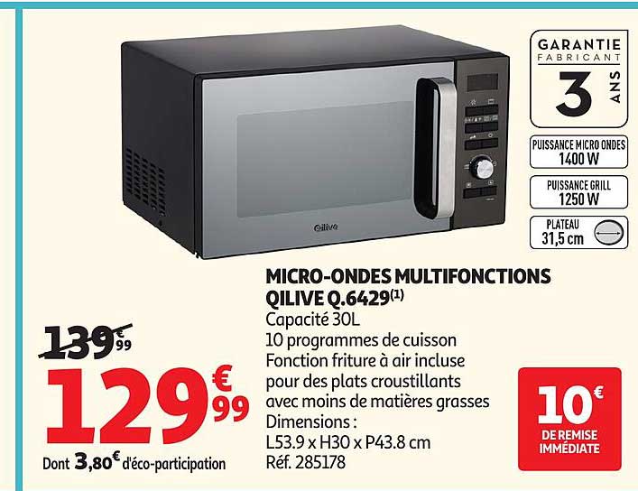 MICRO-ONDES MULTIFONCTIONS QILIVE Q.6429