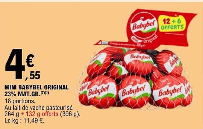 MINI BABYBEL ORIGINAL 23% MAT.GR.