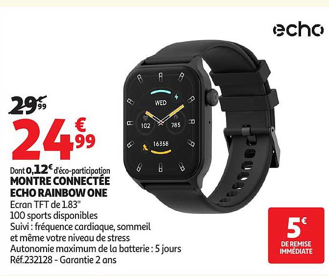 MONTRE CONNECTÉE ECHO RAINBOW ONE