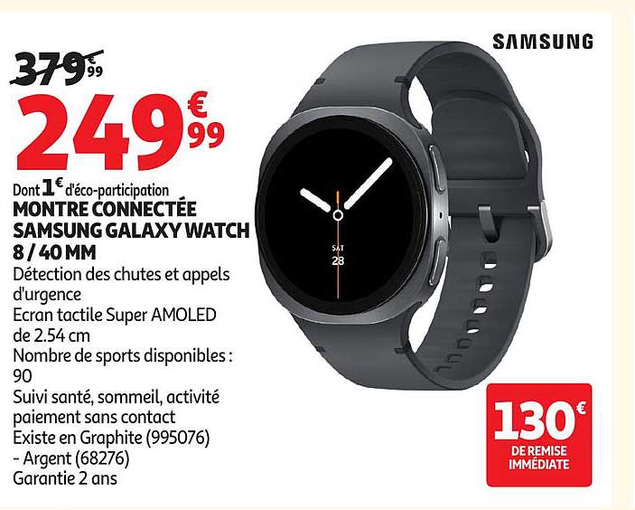 MONTRE CONNECTÉE SAMSUNG GALAXY WATCH 8/40MM